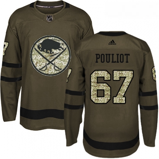 Youth Adidas Buffalo Sabres 67 Benoit Pouliot Premier Green Salute to Service NHL Jersey Youth Adidas Buffalo Sabres 67 Benoit Pouliot Premier Green Salute to Service NHL Jersey