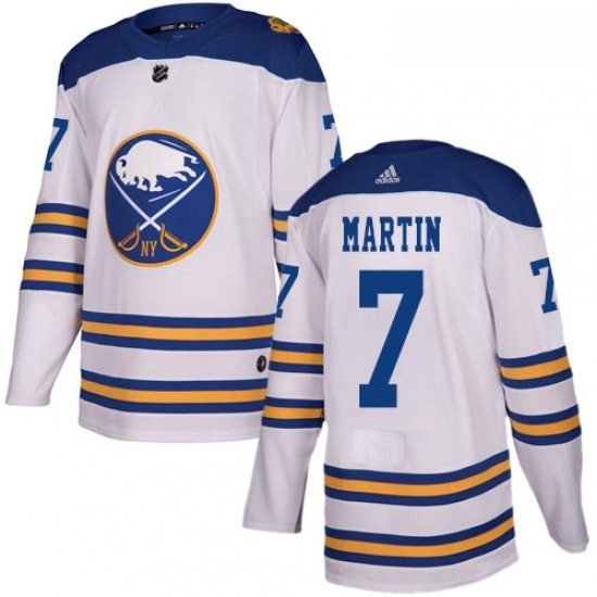Youth Adidas Buffalo Sabres 7 Rick Martin Authentic White 2018 Winter Classic NHL Jersey Youth Adidas Buffalo Sabres 7 Rick Martin Authentic White 2018 Winter Classic NHL Jersey