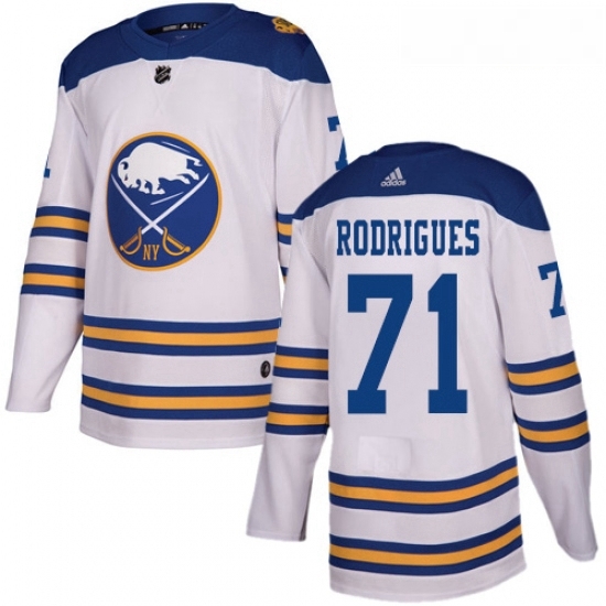 Youth Adidas Buffalo Sabres 71 Evan Rodrigues Authentic White 2018 Winter Classic NHL Jersey Youth Adidas Buffalo Sabres 71 Evan Rodrigues Authentic White 2018 Winter Classic NHL Jersey