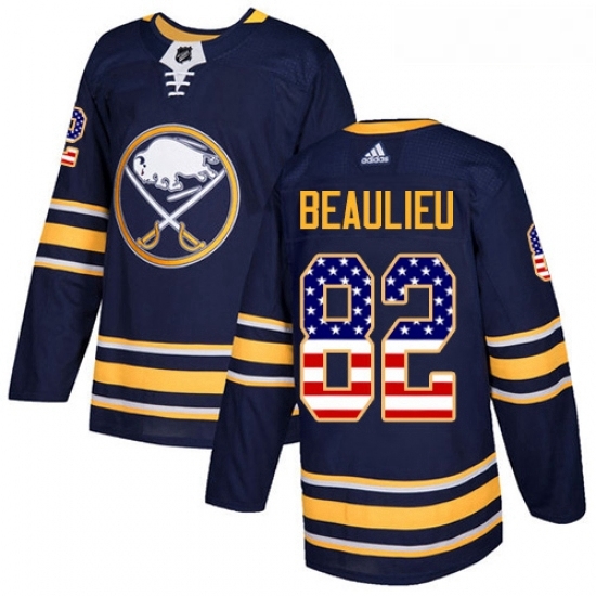 Youth Adidas Buffalo Sabres 82 Nathan Beaulieu Authentic Navy Blue USA Flag Fashion NHL Jersey Youth Adidas Buffalo Sabres 82 Nathan Beaulieu Authentic Navy Blue USA Flag Fashion NHL Jersey