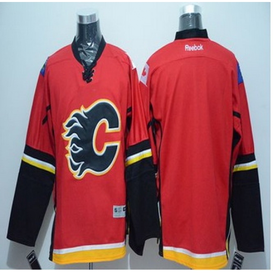 Calgary Flames Blank Stitched Red NHL Jersey Calgary Flames Blank Stitched Red NHL Jersey