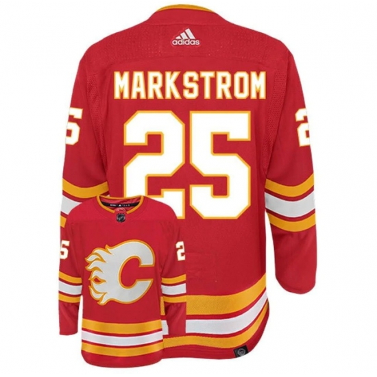 Men Calgary Flames 25 Jacob Markstrom Red Stitched NHL Jersey Men Calgary Flames 25 Jacob Markstrom Red Stitched NHL Jersey