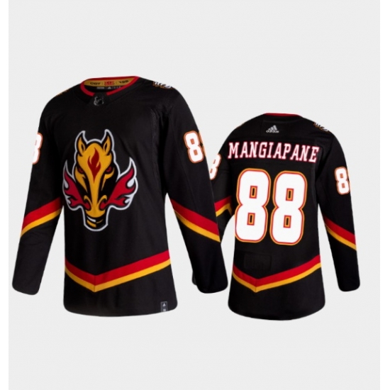 Men Calgary Flames 88 Andrew Mangiapane 2020 21 Black Reverse Retro Stitched Jersey Men Calgary Flames 88 Andrew Mangiapane 2020 21 Black Reverse Retro Stitched Jersey