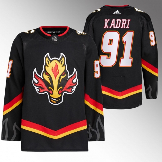 Men Calgary Flames 91 Nazem Kadri 2020 21 Black Reverse Retro Stitched Jersey Men Calgary Flames 91 Nazem Kadri 2020 21 Black Reverse Retro Stitched Jersey