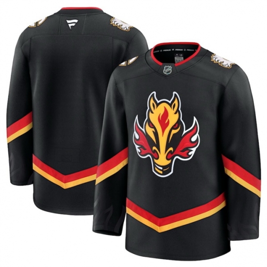 Men Calgary Flames Blank Black 2024 25 Alternate Stitched Hockey Jersey Men Calgary Flames Blank Black 2024 25 Alternate Stitched Hockey Jersey