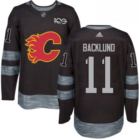 Mens Adidas Calgary Flames 11 Mikael Backlund Authentic Black 1917 2017 100th Anniversary NHL Jersey Mens Adidas Calgary Flames 11 Mikael Backlund Authentic Black 1917 2017 100th Anniversary NHL Jersey