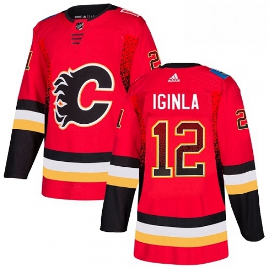 Mens Adidas Calgary Flames 12 Jarome Iginla Authentic Red Drift Fashion NHL Jersey Mens Adidas Calgary Flames 12 Jarome Iginla Authentic Red Drift Fashion NHL Jersey