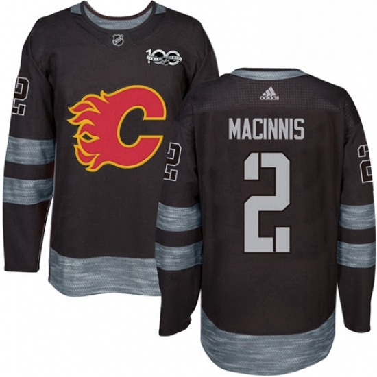 Mens Adidas Calgary Flames 2 Al MacInnis Authentic Black 1917 2017 100th Anniversary NHL Jersey Mens Adidas Calgary Flames 2 Al MacInnis Authentic Black 1917 2017 100th Anniversary NHL Jersey