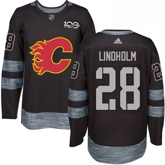 Mens Adidas Calgary Flames 28 Elias Lindholm Black 1917 2017 100th Anniversary Stitched NHL Jersey Mens Adidas Calgary Flames 28 Elias Lindholm Black 1917 2017 100th Anniversary Stitched NHL Jersey