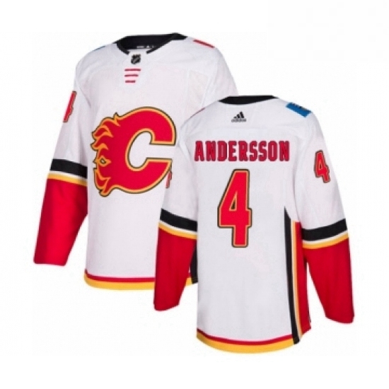 Mens Adidas Calgary Flames 4 Rasmus Andersson Authentic White Away NHL Jersey Mens Adidas Calgary Flames 4 Rasmus Andersson Authentic White Away NHL Jersey