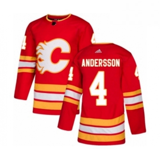 Mens Adidas Calgary Flames 4 Rasmus Andersson Premier Red Alternate NHL Jersey Mens Adidas Calgary Flames 4 Rasmus Andersson Premier Red Alternate NHL Jersey