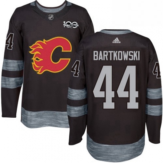 Mens Adidas Calgary Flames 44 Matt Bartkowski Authentic Black 1917 2017 100th Anniversary NHL Jersey Mens Adidas Calgary Flames 44 Matt Bartkowski Authentic Black 1917 2017 100th Anniversary NHL Jersey