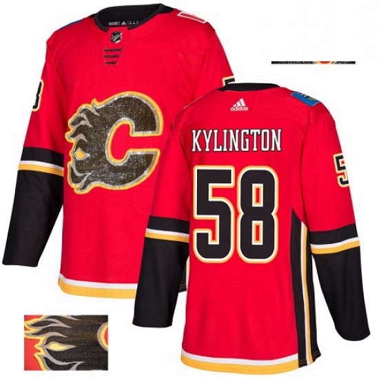 Mens Adidas Calgary Flames 58 Oliver Kylington Authentic Red Fashion Gold NHL Jersey Mens Adidas Calgary Flames 58 Oliver Kylington Authentic Red Fashion Gold NHL Jersey