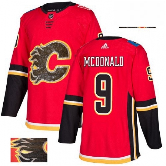Mens Adidas Calgary Flames 9 Lanny McDonald Authentic Red Fashion Gold NHL Jersey Mens Adidas Calgary Flames 9 Lanny McDonald Authentic Red Fashion Gold NHL Jersey