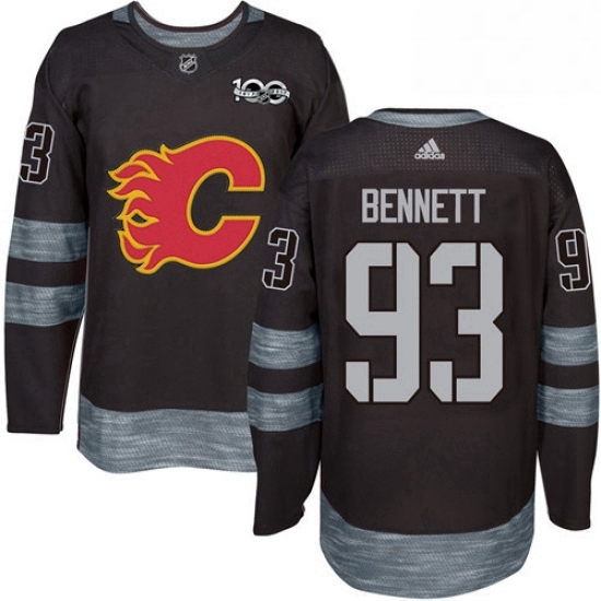 Mens Adidas Calgary Flames 93 Sam Bennett Authentic Black 1917 2017 100th Anniversary NHL Jersey Mens Adidas Calgary Flames 93 Sam Bennett Authentic Black 1917 2017 100th Anniversary NHL Jersey
