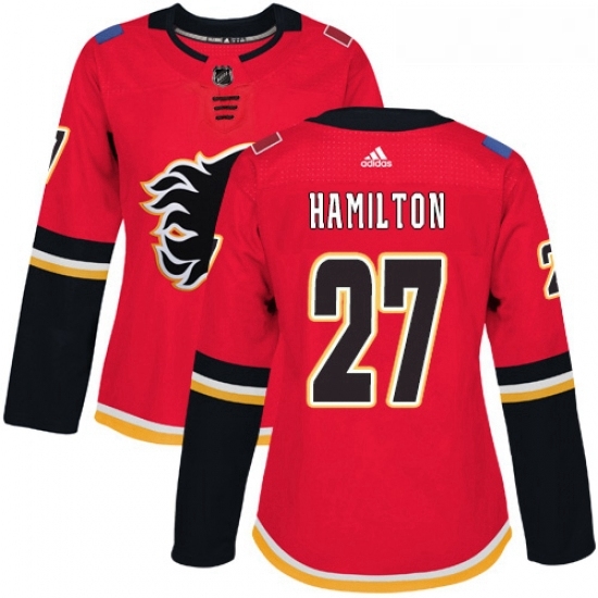 Womens Adidas Calgary Flames 27 Dougie Hamilton Authentic Red Home NHL Jersey Womens Adidas Calgary Flames 27 Dougie Hamilton Authentic Red Home NHL Jersey