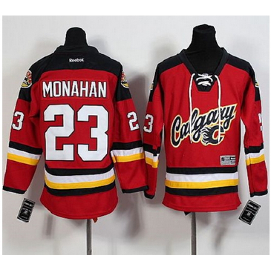 Calgary Flames #23 Sean Monahan Red Alternate Stitched Youth NHL Jersey Calgary Flames #23 Sean Monahan Red Alternate Stitched Youth NHL Jersey
