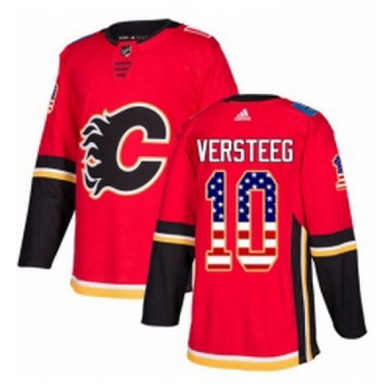Youth Adidas Calgary Flames 10 Kris Versteeg Authentic Red USA Flag Fashion NHL Jersey Youth Adidas Calgary Flames 10 Kris Versteeg Authentic Red USA Flag Fashion NHL Jersey