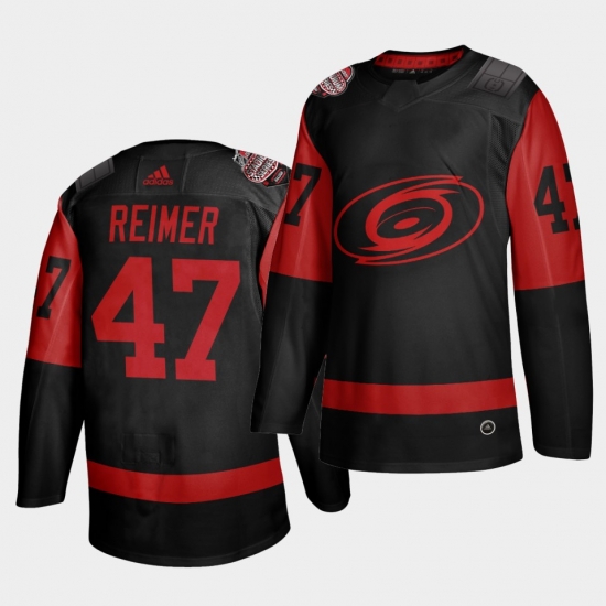 Carolina Hurricanes 47 James Reimer Black Men 2021 Stadium Series Outdoor Game Jersey Carolina Hurricanes 47 James Reimer Black Men 2021 Stadium Series Outdoor Game Jersey