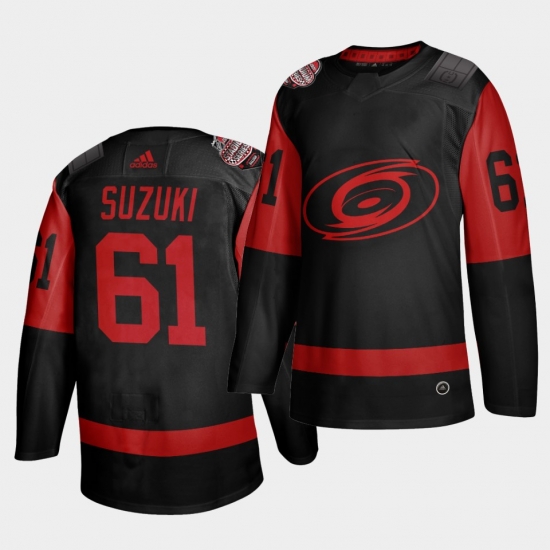 Carolina Hurricanes 61 Ryan Suzuki Black Men 2021 Stadium Series Outdoor Game Jersey Carolina Hurricanes 61 Ryan Suzuki Black Men 2021 Stadium Series Outdoor Game Jersey