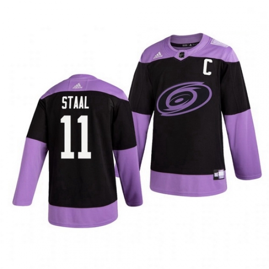 Hurricanes 11 Jordan Staal Black Purple Hockey Fights Cancer Adidas Jersey Hurricanes 11 Jordan Staal Black Purple Hockey Fights Cancer Adidas Jersey
