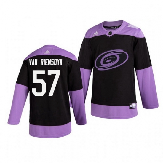 Hurricanes 57 Trevor Van Riemsdyk Black Purple Hockey Fights Cancer Adidas Jersey Hurricanes 57 Trevor Van Riemsdyk Black Purple Hockey Fights Cancer Adidas Jersey