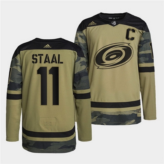 Men Carolina Hurricanes 11 Jordan Staal 2022 Camo Military Appreciation Night Stitched jersey Men Carolina Hurricanes 11 Jordan Staal 2022 Camo Military Appreciation Night Stitched jersey