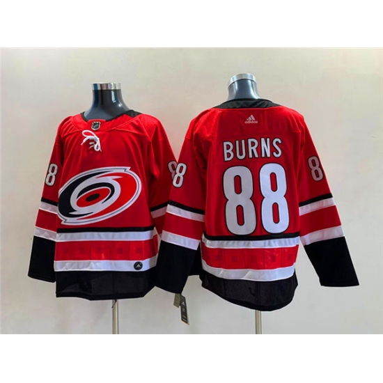 Men Carolina Hurricanes 88 Brent Burns Red Stitched Jersey Men Carolina Hurricanes 88 Brent Burns Red Stitched Jersey