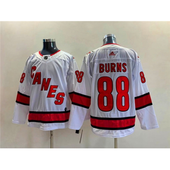 Men Carolina Hurricanes 88 Brent Burns White Stitched Jersey Men Carolina Hurricanes 88 Brent Burns White Stitched Jersey