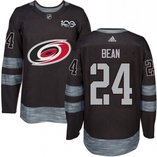 Mens Adidas Carolina Hurricanes 24 Jake Bean Premier Black 1917 2017 100th Anniversary NHL Jersey Mens Adidas Carolina Hurricanes 24 Jake Bean Premier Black 1917 2017 100th Anniversary NHL Jersey