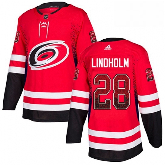 Mens Adidas Carolina Hurricanes 28 Elias Lindholm Authentic Red Drift Fashion NHL Jersey Mens Adidas Carolina Hurricanes 28 Elias Lindholm Authentic Red Drift Fashion NHL Jersey