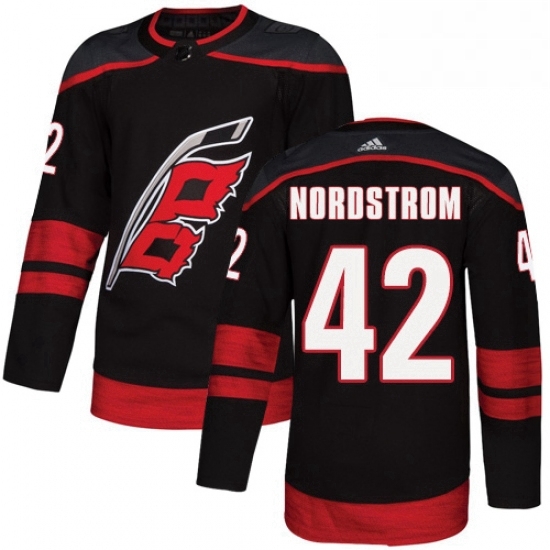 Mens Adidas Carolina Hurricanes 42 Joakim Nordstrom Authentic Black Alternate NHL Jersey Mens Adidas Carolina Hurricanes 42 Joakim Nordstrom Authentic Black Alternate NHL Jersey