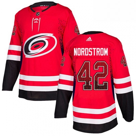 Mens Adidas Carolina Hurricanes 42 Joakim Nordstrom Authentic Red Drift Fashion NHL Jersey Mens Adidas Carolina Hurricanes 42 Joakim Nordstrom Authentic Red Drift Fashion NHL Jersey