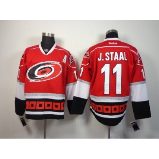 NHL Carolina Hurricanes #11 Jordan Staal Red Home Jerseys