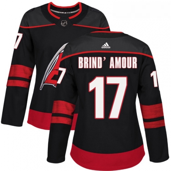 Womens Adidas Carolina Hurricanes 17 Rod BrindAmour Premier Black Alternate NHL Jerse Womens Adidas Carolina Hurricanes 17 Rod BrindAmour Premier Black Alternate NHL Jerse