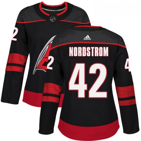 Womens Adidas Carolina Hurricanes 42 Joakim Nordstrom Authentic Black Alternate NHL Jersey Womens Adidas Carolina Hurricanes 42 Joakim Nordstrom Authentic Black Alternate NHL Jersey