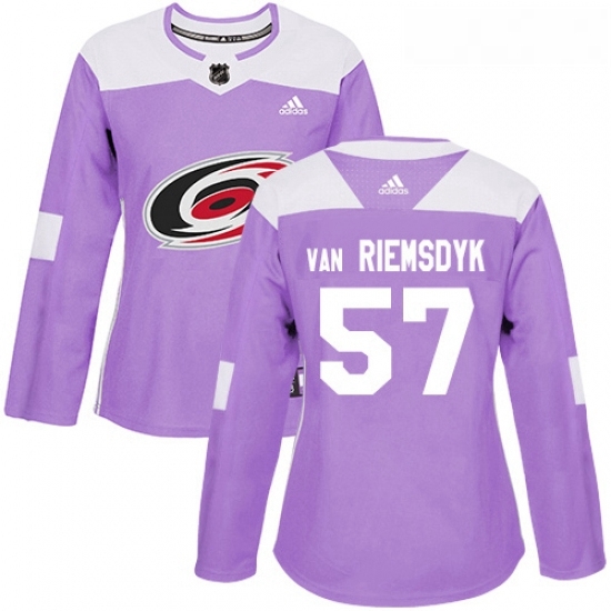 Womens Adidas Carolina Hurricanes 57 Trevor Van Riemsdyk Authentic Purple Fights Cancer Practice NHL Jersey Womens Adidas Carolina Hurricanes 57 Trevor Van Riemsdyk Authentic Purple Fights Cancer Practice NHL Jersey