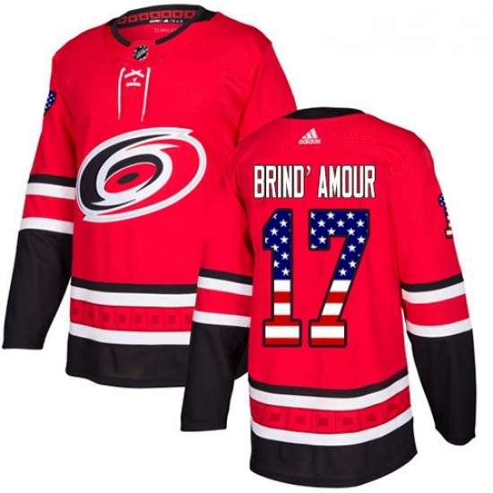 Youth Adidas Carolina Hurricanes 17 Rod BrindAmour Authentic Red USA Flag Fashion NHL Jersey Youth Adidas Carolina Hurricanes 17 Rod BrindAmour Authentic Red USA Flag Fashion NHL Jersey