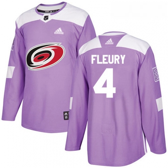 Youth Adidas Carolina Hurricanes 4 Haydn Fleury Authentic Purple Fights Cancer Practice NHL Jersey Youth Adidas Carolina Hurricanes 4 Haydn Fleury Authentic Purple Fights Cancer Practice NHL Jersey