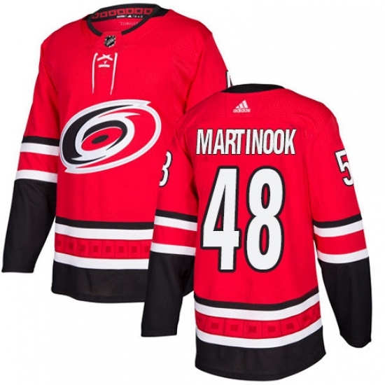 Youth Adidas Carolina Hurricanes 48 Jordan Martinook Authentic Red Home NHL Jersey Youth Adidas Carolina Hurricanes 48 Jordan Martinook Authentic Red Home NHL Jersey