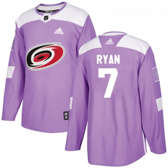 Youth Adidas Carolina Hurricanes 7 Derek Ryan Authentic Purple Fights Cancer Practice NHL Jersey Youth Adidas Carolina Hurricanes 7 Derek Ryan Authentic Purple Fights Cancer Practice NHL Jersey