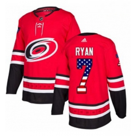 Youth Adidas Carolina Hurricanes 7 Derek Ryan Authentic Red USA Flag Fashion NHL Jersey Youth Adidas Carolina Hurricanes 7 Derek Ryan Authentic Red USA Flag Fashion NHL Jersey