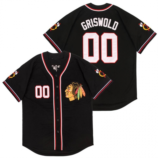 Blackhawks 00 Clark Griswold Black Authentic Stitched Jersey Blackhawks 00 Clark Griswold Black Authentic Stitched Jersey