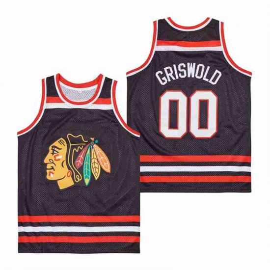 Blackhawks 00 Clark Griswold Black Authentic Stitched Jerseys Blackhawks 00 Clark Griswold Black Authentic Stitched Jerseys