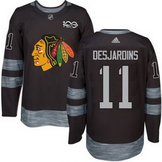 Blackhawks #11 Andrew Desjardins Black 1917 2017 100th Anniversary Stitched NHL Jersey Blackhawks #11 Andrew Desjardins Black 1917 2017 100th Anniversary Stitched NHL Jersey