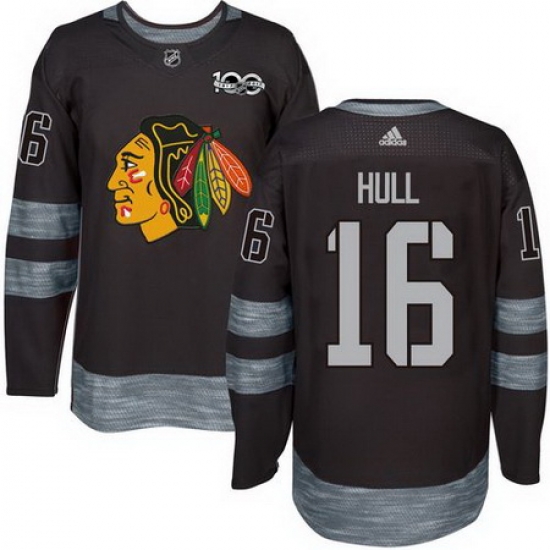 Blackhawks #16 Bobby Hull Black 1917 2017 100th Anniversary Stitched NHL Jersey Blackhawks #16 Bobby Hull Black 1917 2017 100th Anniversary Stitched NHL Jersey