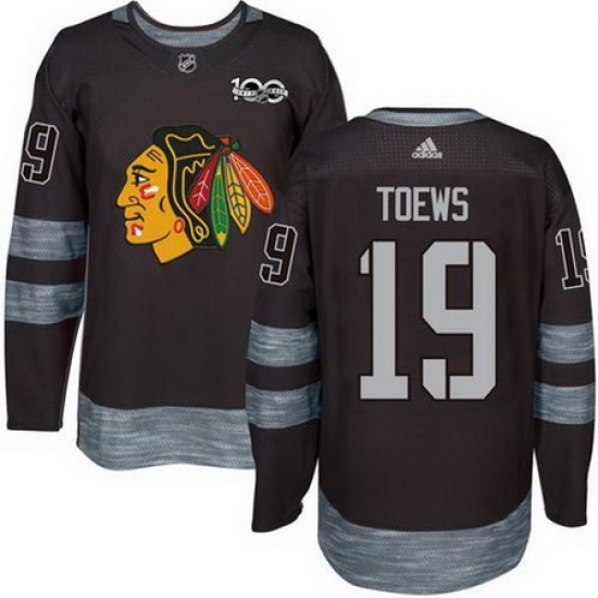 Blackhawks #19 Jonathan Toews Black 1917 2017 100th Anniversary Stitched NHL Jersey Blackhawks #19 Jonathan Toews Black 1917 2017 100th Anniversary Stitched NHL Jersey