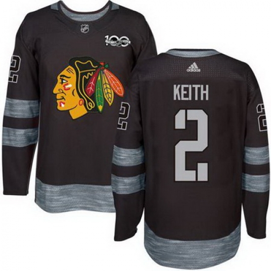 Blackhawks #2 Duncan Keith Black 1917 2017 100th Anniversary Stitched NHL Jersey Blackhawks #2 Duncan Keith Black 1917 2017 100th Anniversary Stitched NHL Jersey
