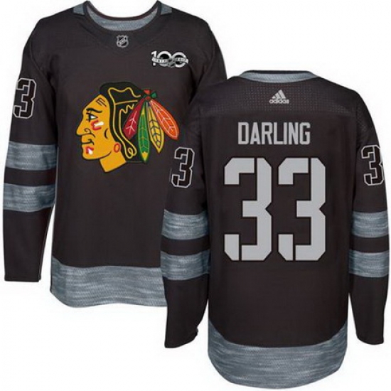 Blackhawks #33 Scott Darling Black 1917 2017 100th Anniversary Stitched NHL Jersey Blackhawks #33 Scott Darling Black 1917 2017 100th Anniversary Stitched NHL Jersey