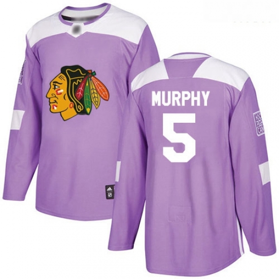 Blackhawks #5 Connor Murphy Purple Authentic Fights Cancer Stitched Hockey Jersey Blackhawks #5 Connor Murphy Purple Authentic Fights Cancer Stitched Hockey Jersey